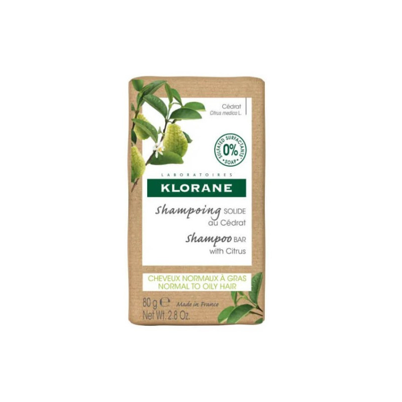 KLORANE CHAMPU SOLIDO CEDRAT 80GR
