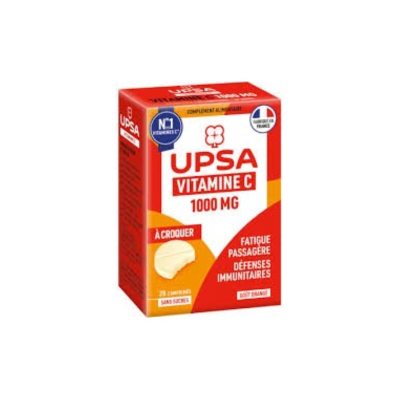 UPSA VIT C 1000MG 20COMP A CROQUER