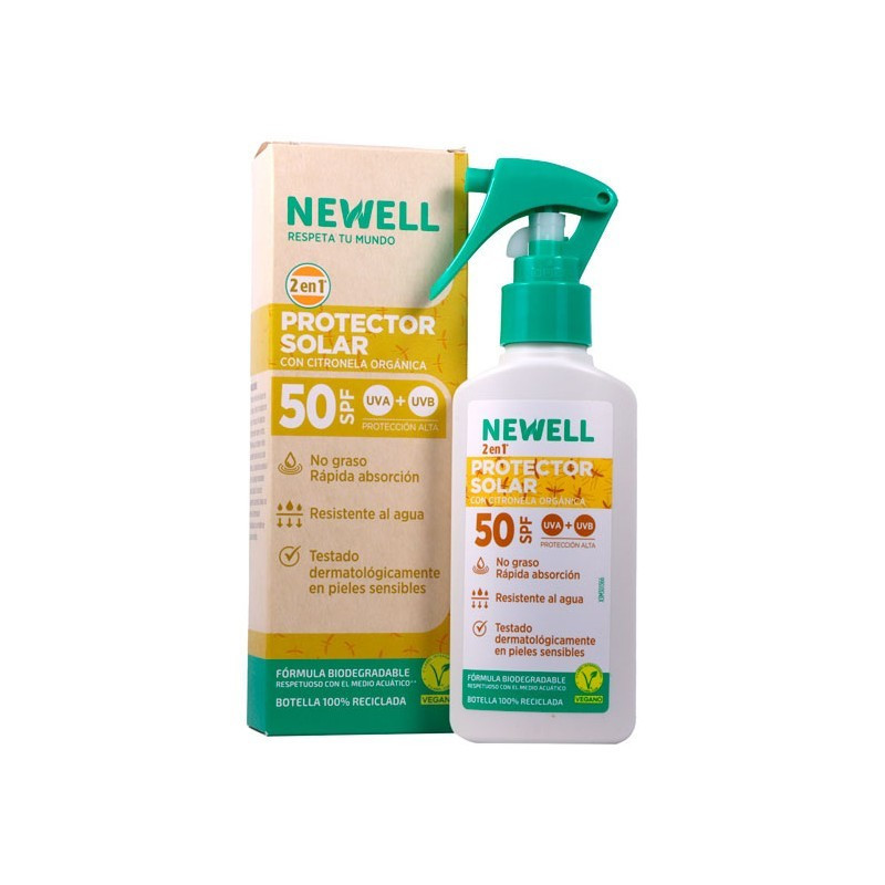 NEWELL PROTECTOR SOLAR 50SPF CON CITRONELA100ML