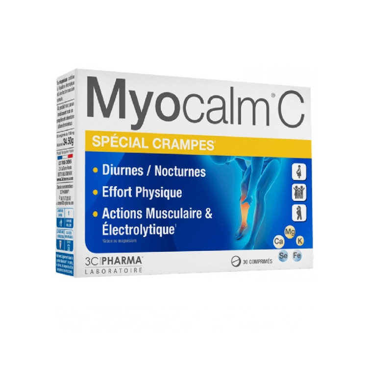 3C PHARMA MYOCALM C 30COMPRIMIDOS