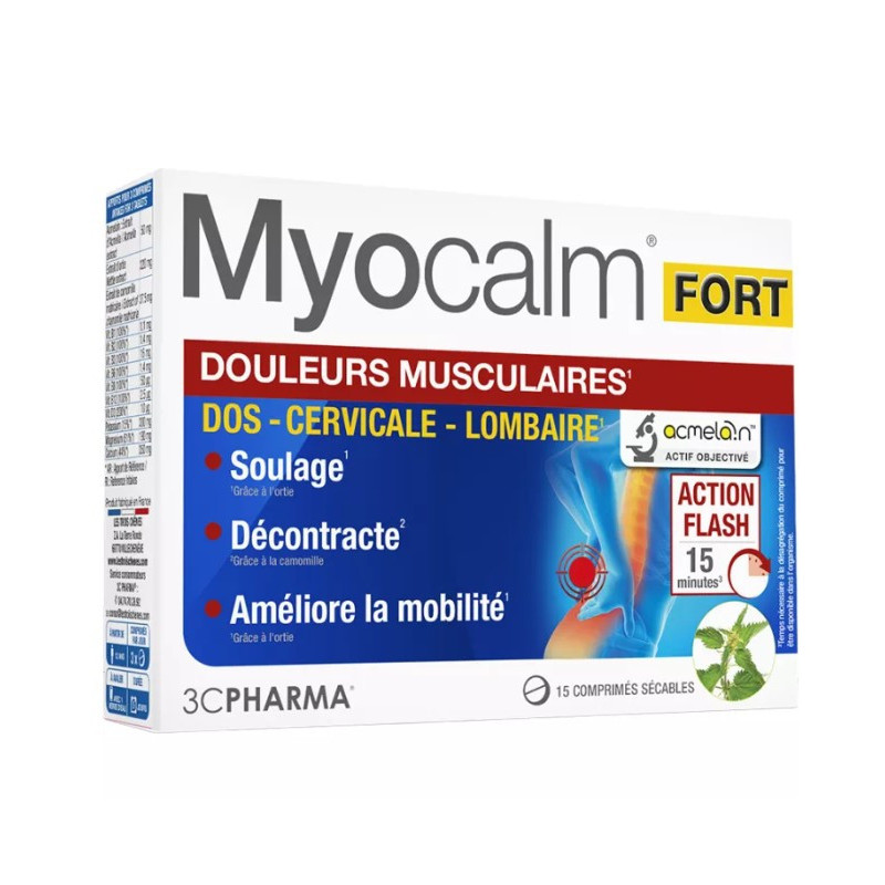 3CHENES MYOCALM FORT 15 COMPRIMIDOS