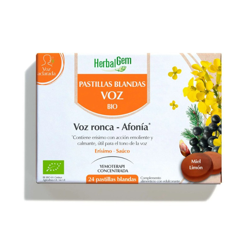PRANAROM HERBALGEM PASTILLAS BLANDAS VOZ RONCA AFONIA 24 PASTILLAS