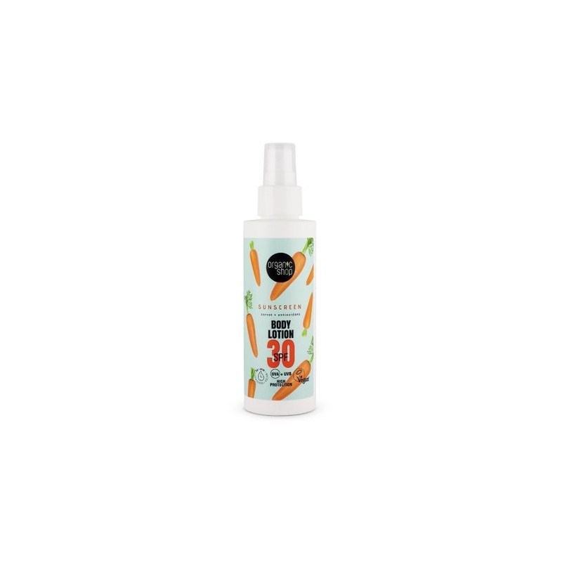 Protección Solar Corporal Zanahoria SPF30 (Organic Shop)