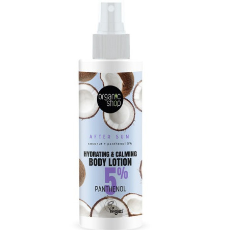 Organic Shop - Loción After Sun hidratante y calmante Coco + Panthenol 5% - 150