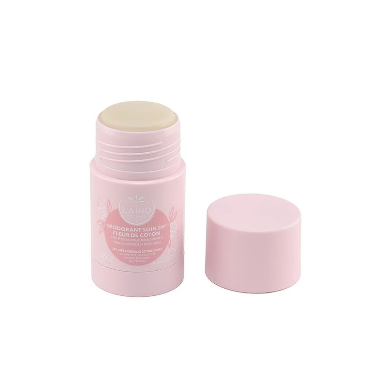 Laino desodorante cuidado 24h en barra flor de algodón