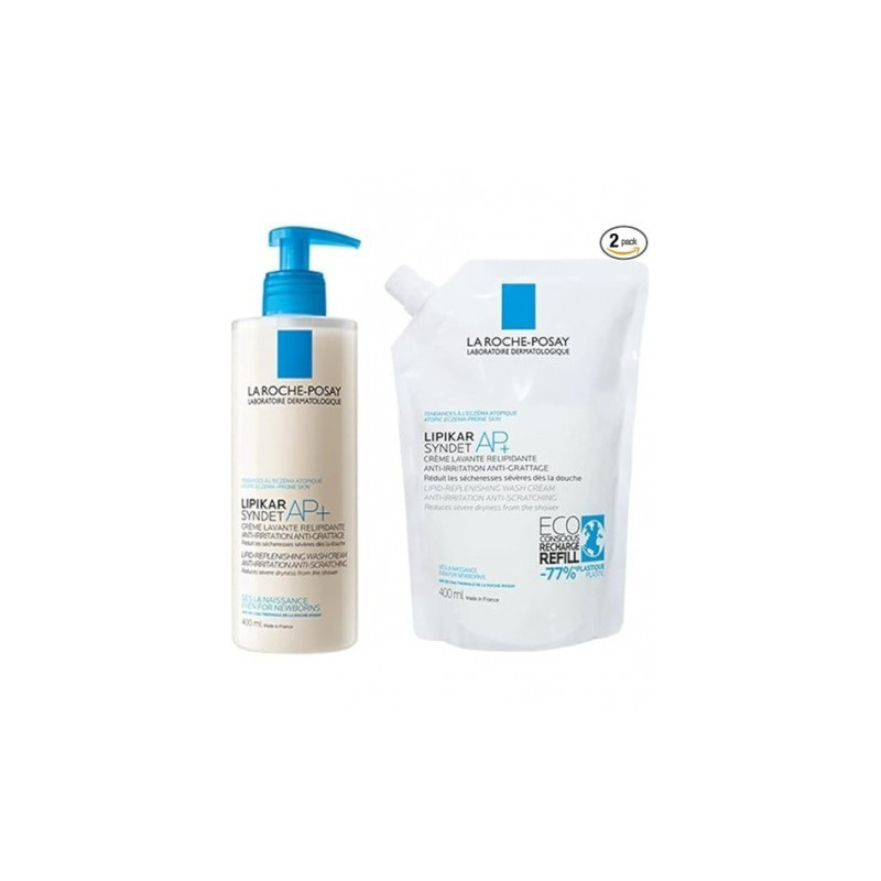 La Roche Posay Lipikar Syndet 400ml + Refill 400ml