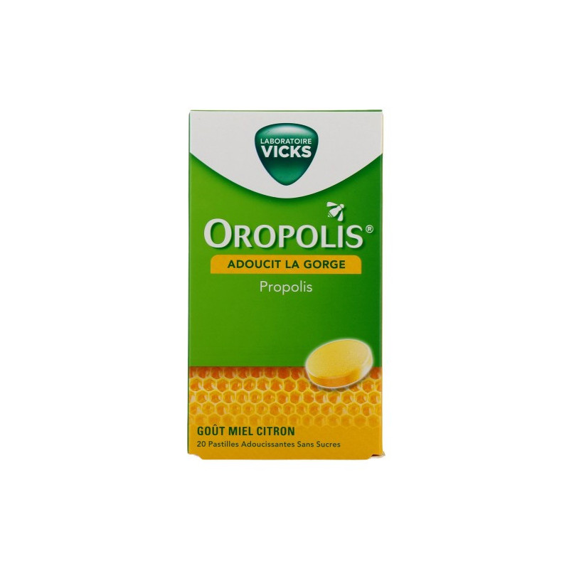 VICKS OROPOLIS PROPOLIS 20 PASTILLAS SABOR MIEL LIMÓN