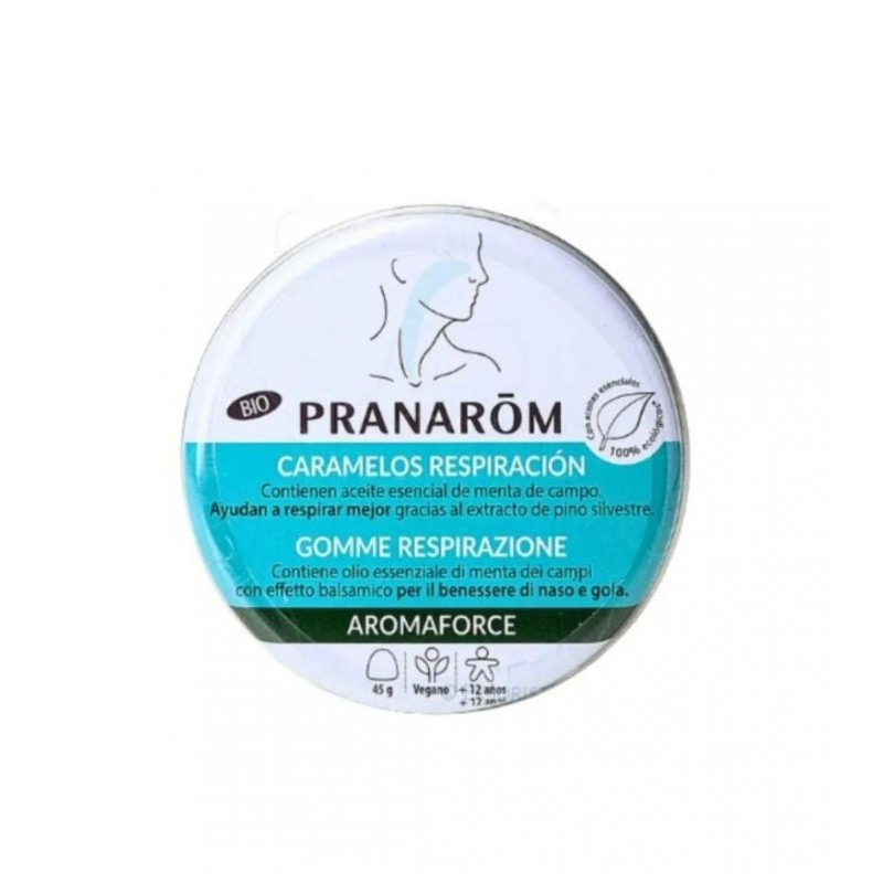 PRANAROM AROMAFORCE CARAMELOS RESPIRACIÓN 45 GR