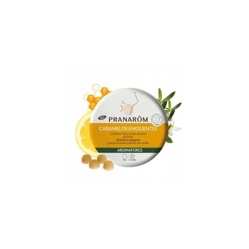 PRANAROM AROMAFORCE CARAMELOS EMOLIENTES 45 GR