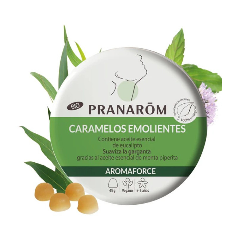 PRANAROM AROMAFORCE CARAMELOS EMOLIENTES 45G