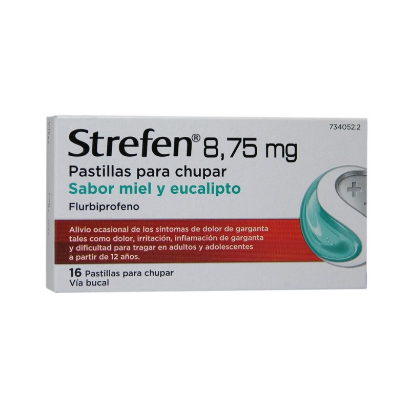 STREFEN MIEL EUCALIPTO 16 PASTILLAS PARA CHUPAR