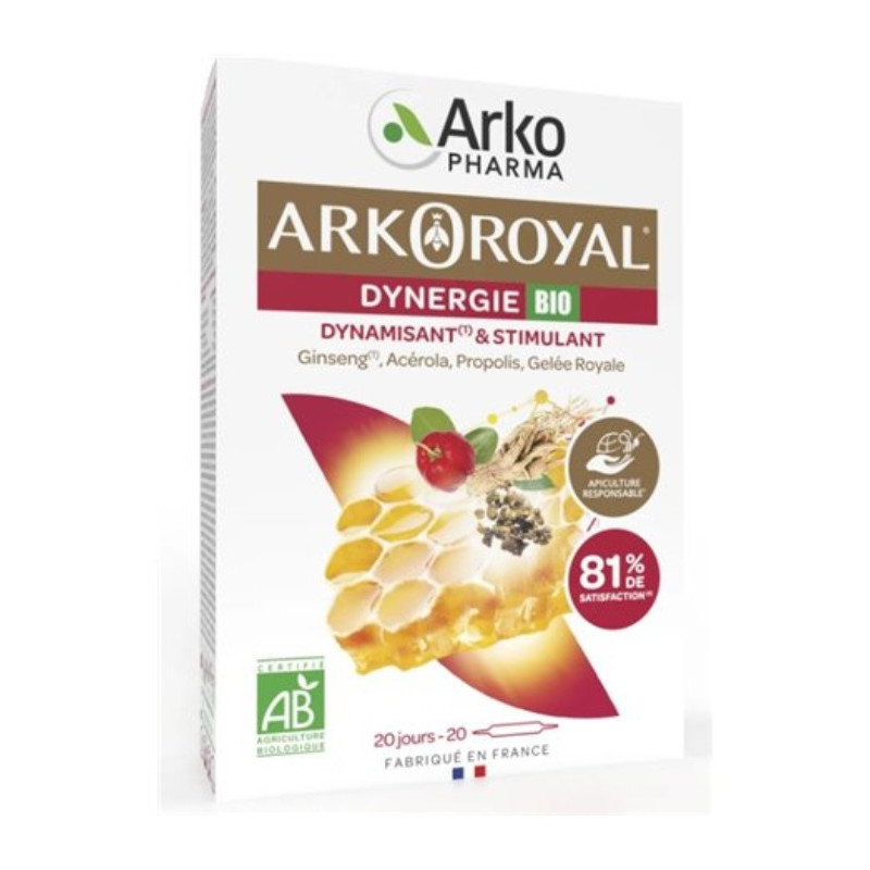 ARKOPHARMA ARKOROYAL DYNERGIE BIO 20 AMPOLLAS