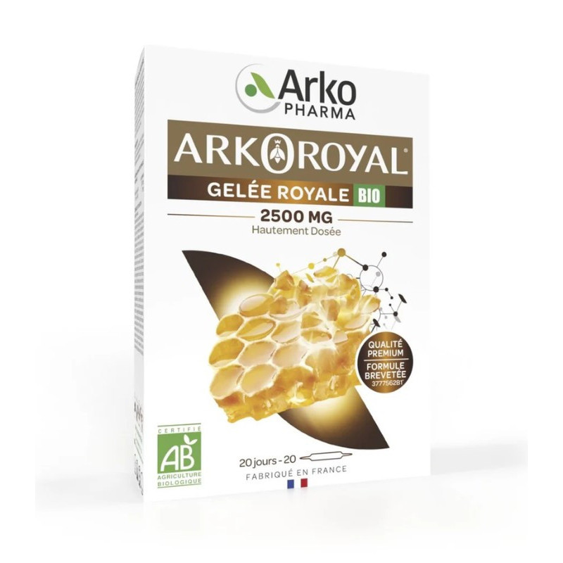 ARKOPHARMA ARKOROYAL JALEA REAL 2500MG BIO 20 AMPOLLAS