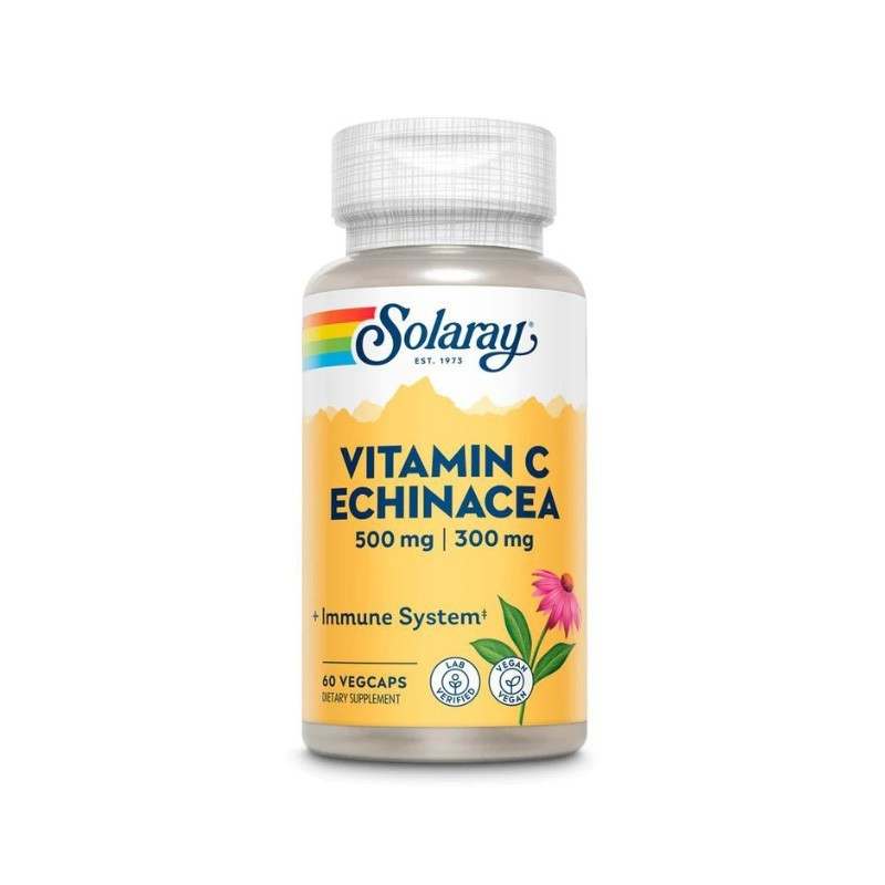 Solaray Vitamina C + equinácea 60vegcaps