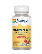SOLARAY VITAMINA B12 + ÁCIDO FOLICO 90 COMPRIMIDOS OROSOLUBLES