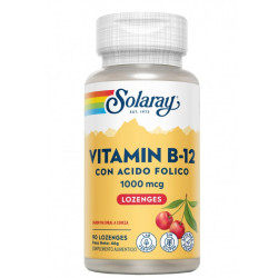 SOLARAY VITAMINA B12 + ÁCIDO FOLICO 90 COMPRIMIDOS OROSOLUBLES