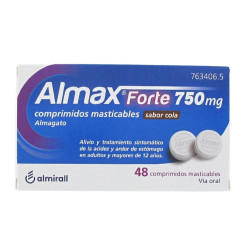 ALMAX FORTE 750 MG COLA 48 COMPRIMIDOS MASTICABLES