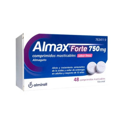 ALMAX FORTE 750 MG FRESA 48 COMPRIMIDOS MASTICABLES