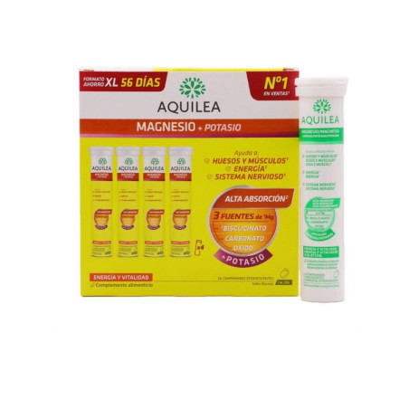 Aquilea Magnesio + Potasio 56 Comprimidos Efervescentes