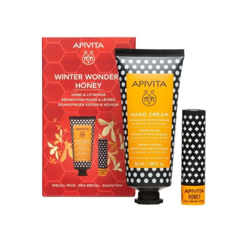APIVITA Cofre Honey Crema de Manos + Labial