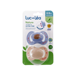 LUC ET LÉA CHUPETE NATURE 0-6M X 2