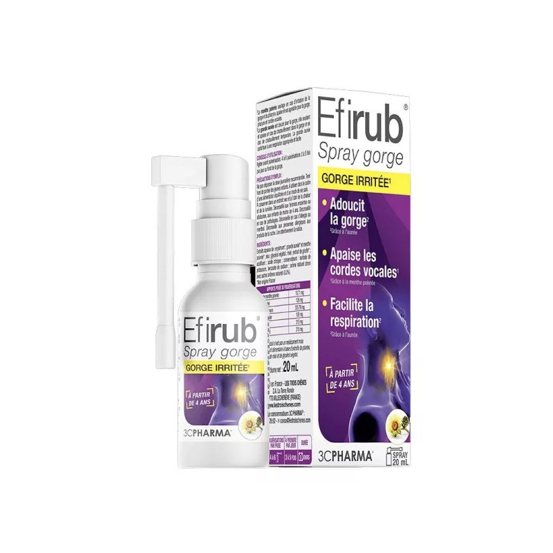 3C PHARMA EFIRUB SPAY GARGANTA 20ML