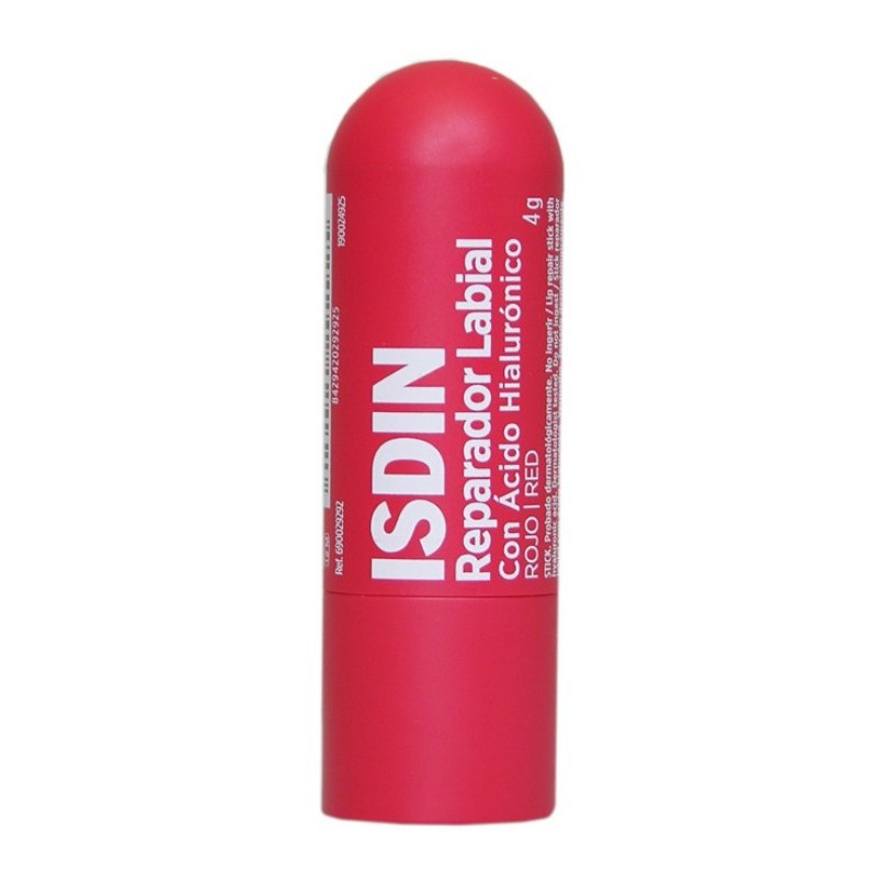ISDIN REPARADOR LABIAL CON ÁCIDO HIALURONICO ROJO 4 GR