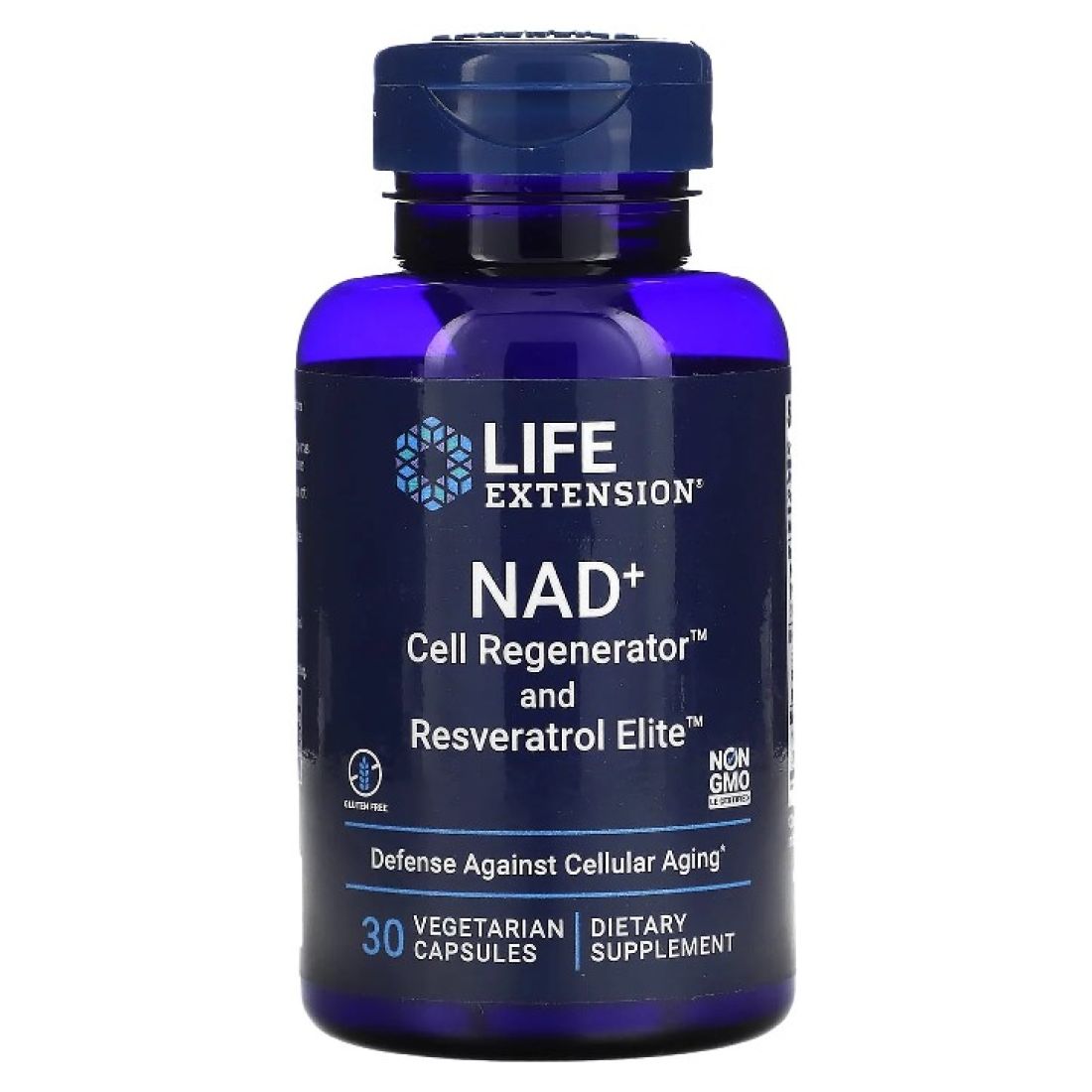 LIFE EXTENSION NAD+ RESVERATROL 30CAPSULAS
