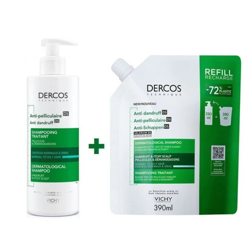 Vichy Dercos Champu Anticaspa Normal-Graso Pack