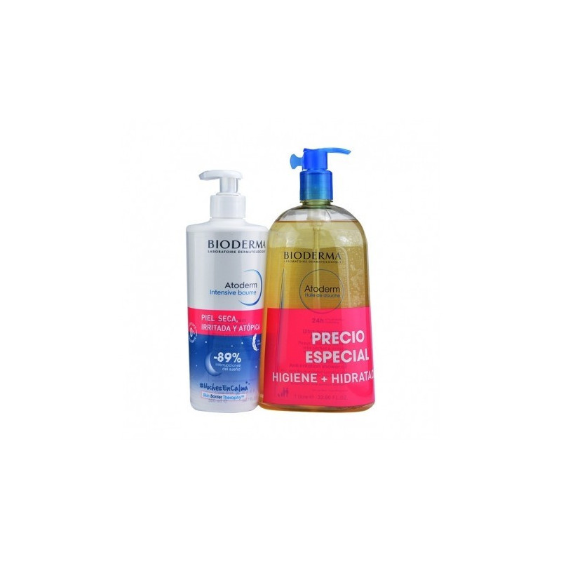 Pack Atoderm Intensive Baume, 400 ml. + Atoderm Aceite de Ducha, 1 litro.