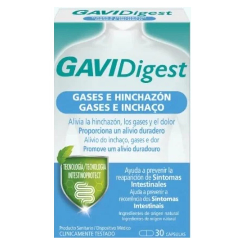 GAVIDIGEST GASES E HINCHAZON 30 CAPSULAS