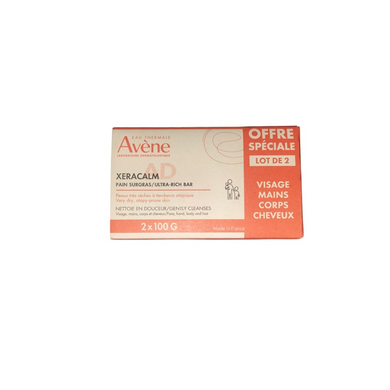 AVENE XERACALM PASTILLA DE JABON 2X100GR