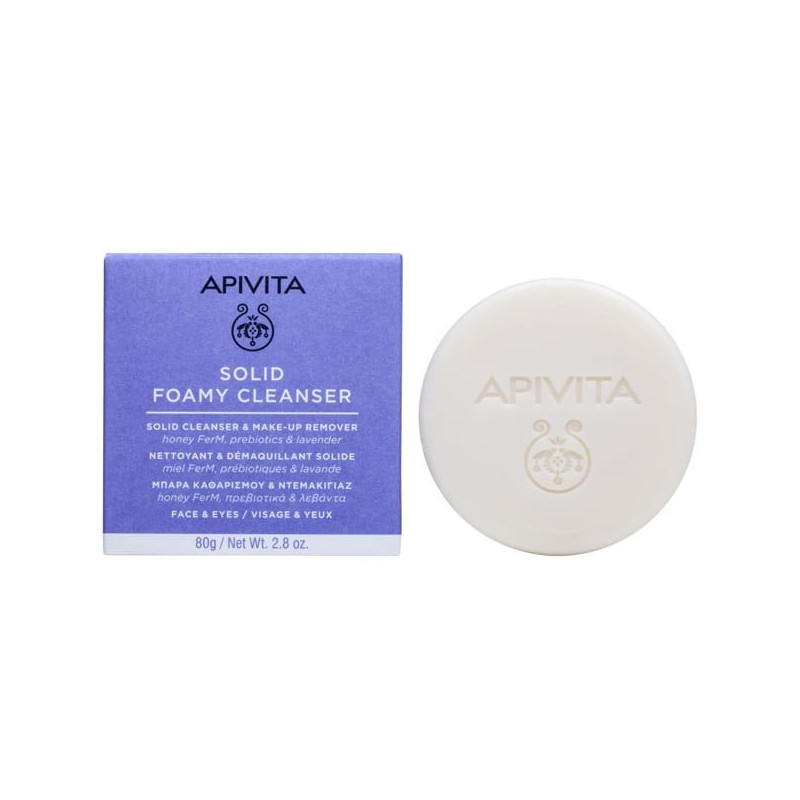 APIVITA SOLID FOAMY CLEANSER 80GR