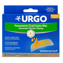 URGO PANSEMENTS CICATRISANTS MIEL WATERPROOF 5UD