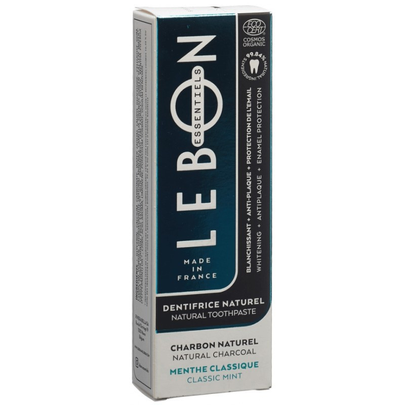 LEBON ESSENTIELS DENTIFRICO CARBON NATURAL MENTA CLASSICA 80ML