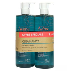 AVENE CLEANANCE GEL LIMPIADOR 2 X 400ML