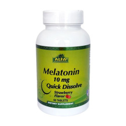 ALFA VITAMINS MELATONIN 10MG 60TABLETS FRESA