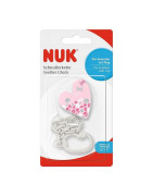 NUK CADENITA SUJETA CHUPETES ROSA