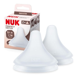 NUK PERFECT MATCH TETINA 6+ FLUJO U X 2