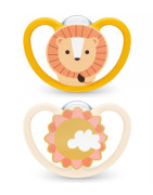 NUK CHUPETE SPACE 6-18M SILICONA X 2