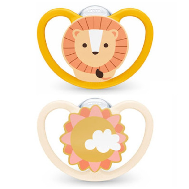 NUK CHUPETE SPACE 6-18M SILICONA X 2