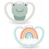 NUK CHUPETE SPACE 0-6M SILICONA X 2