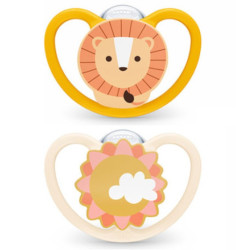 NUK CHUPETE SPACE 18-36M SILICONA X 2