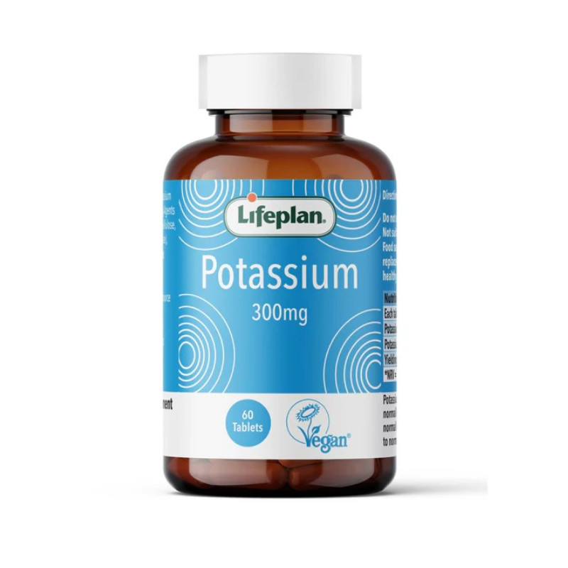 LIFEPLAN POTASSIUM 300MG 60 TABLETAS