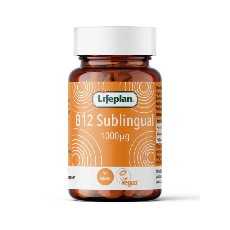 LIFEPLAN VITAMINA B12 SUBLINGUAL 1000MCG 30 TABLETAS
