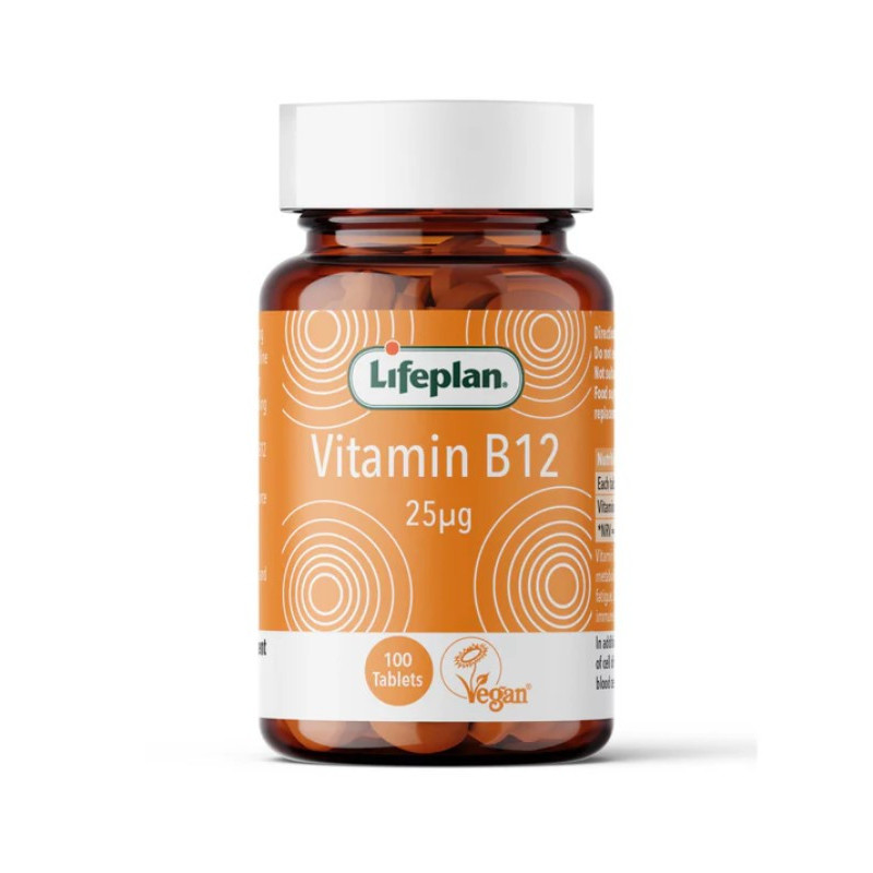 LIFEPLAN VITAMINA B12 25 MCG 100 TABLETAS