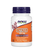 NOW 7KETO 25MG 90VEG CAPSULAS