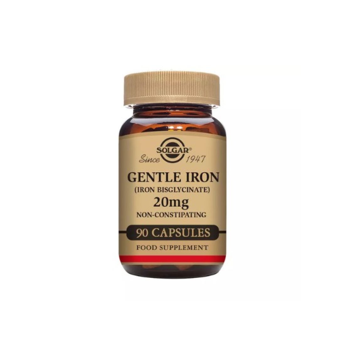 SOLGAR HIERRO (IRON) GENTLE 20MG 90 CAPS