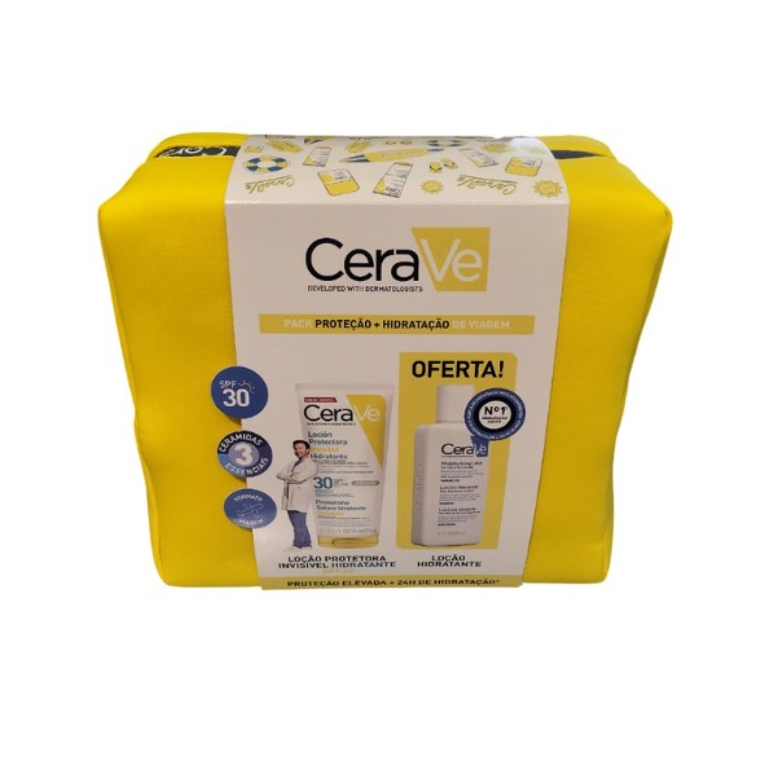 CERAVE PACK PROTECCION + HIDRATACION DE VIAJE SPF30+