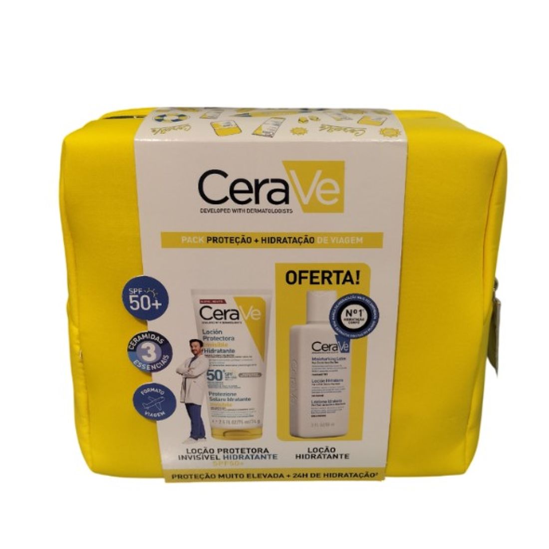 CERAVE PACK PROTECCION + HIDRATACION DE VIAJE SPF50+